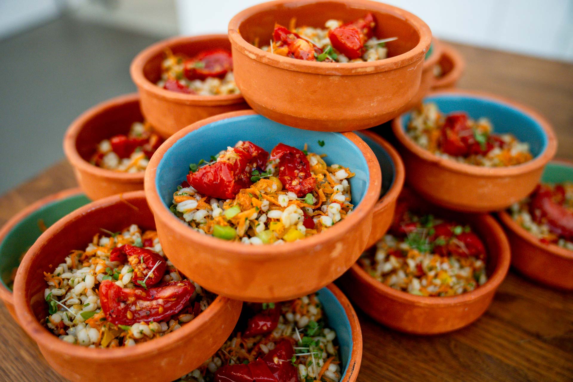 Schmackofatz Catering bei der Eröffnung von Gründerzentrum Würzburg - Frischer Sommerlicher Salat